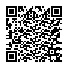 Código QR para número de teléfono +12163745079