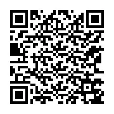 QR код за телефонен номер +12163747412