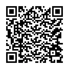 Código QR para número de teléfono +12164039789
