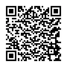 Código QR para número de teléfono +12164874404