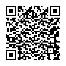 QR Code สำหรับหมายเลขโทรศัพท์ +12164874407