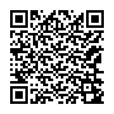 Código QR para número de teléfono +12166242435