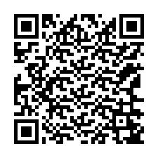 Código QR para número de teléfono +12166247021