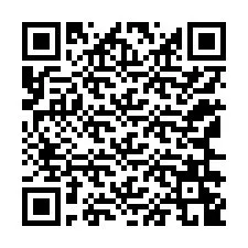 Código QR para número de teléfono +12166249534