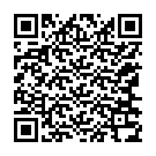 Código QR para número de telefone +12166334338