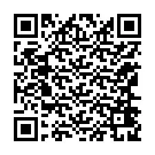 Codice QR per il numero di telefono +12166429976