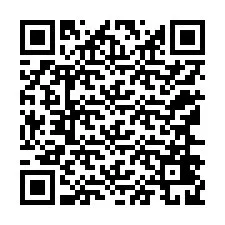 QR-code voor telefoonnummer +12166429978