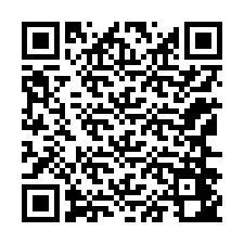 Codice QR per il numero di telefono +12166442675