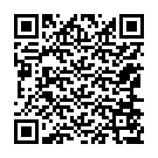 Código QR para número de teléfono +12166577387