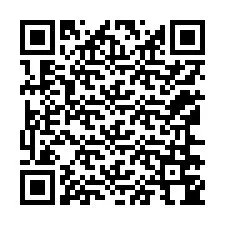 QR-Code für Telefonnummer +12166744259