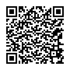 QR-код для номера телефона +12166874013