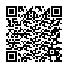 Código QR para número de telefone +12167044076