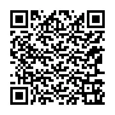 Codice QR per il numero di telefono +12167161012