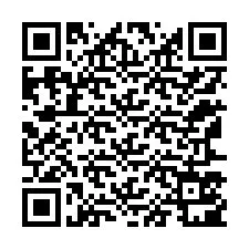 QR-код для номера телефона +12167501454