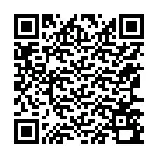 Código QR para número de teléfono +12167590746