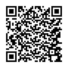 Código QR para número de teléfono +12167594376