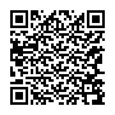 Código QR para número de teléfono +12167596722