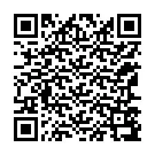 Código QR para número de teléfono +12167597254