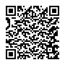 Codice QR per il numero di telefono +12167651576