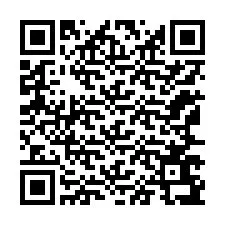 Código QR para número de teléfono +12167697795