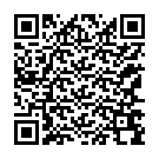 Código QR para número de telefone +12167698270