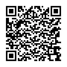 Código QR para número de teléfono +12167698846