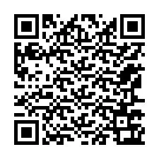 Código QR para número de teléfono +12167763557