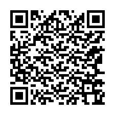 Código QR para número de teléfono +12167764626