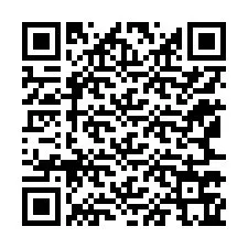 Código QR para número de teléfono +12167765422