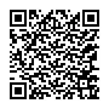 Código QR para número de teléfono +12167765748