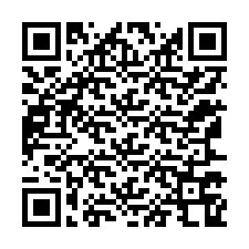 Código QR para número de teléfono +12167768044