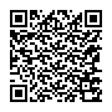 Codice QR per il numero di telefono +12167770582