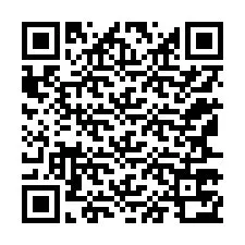 Código QR para número de teléfono +12167772874