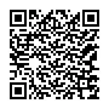 Código QR para número de teléfono +12167774231