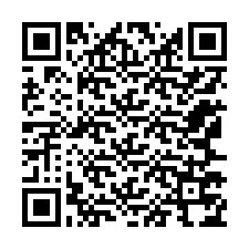 Código QR para número de teléfono +12167774237