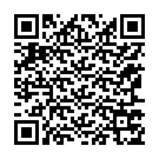 Código QR para número de teléfono +12167775412