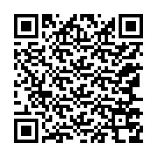 Codice QR per il numero di telefono +12167778638