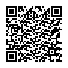 Código QR para número de teléfono +12167779641