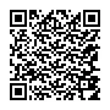 Código QR para número de telefone +12167814326