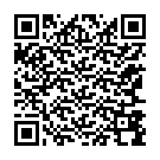 Código QR para número de teléfono +12167898036