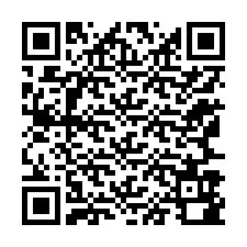 Código QR para número de teléfono +12167980526