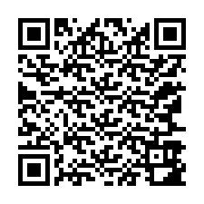 Código QR para número de teléfono +12167982838