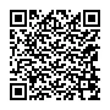 Código QR para número de telefone +12168074056