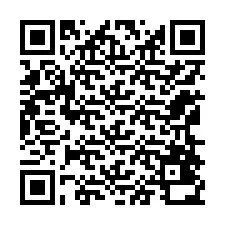 Código QR para número de teléfono +12168430757