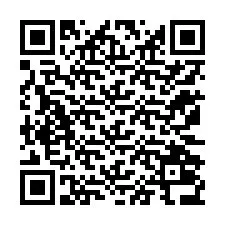 QR Code สำหรับหมายเลขโทรศัพท์ +12172036792
