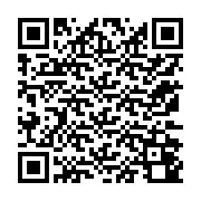 QR kód a telefonszámhoz +12172040046