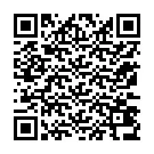 Kod QR dla numeru telefonu +12173436346