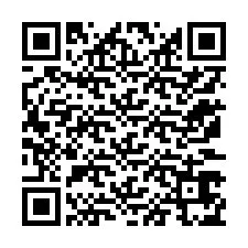 QR-code voor telefoonnummer +12173675886