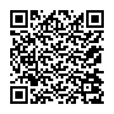 QR Code สำหรับหมายเลขโทรศัพท์ +12174027313