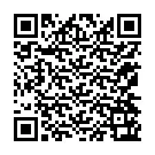 QR-koodi puhelinnumerolle +12174163672